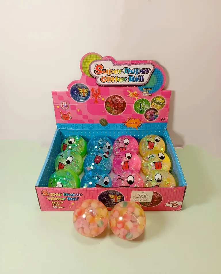 طابة حبيبات مع ضوء