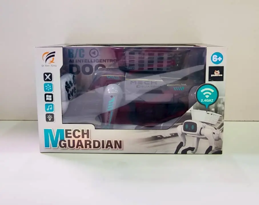 روبوت كلب مع سلة