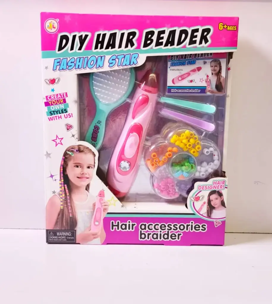 ماكينة شعر مع خرز علبة