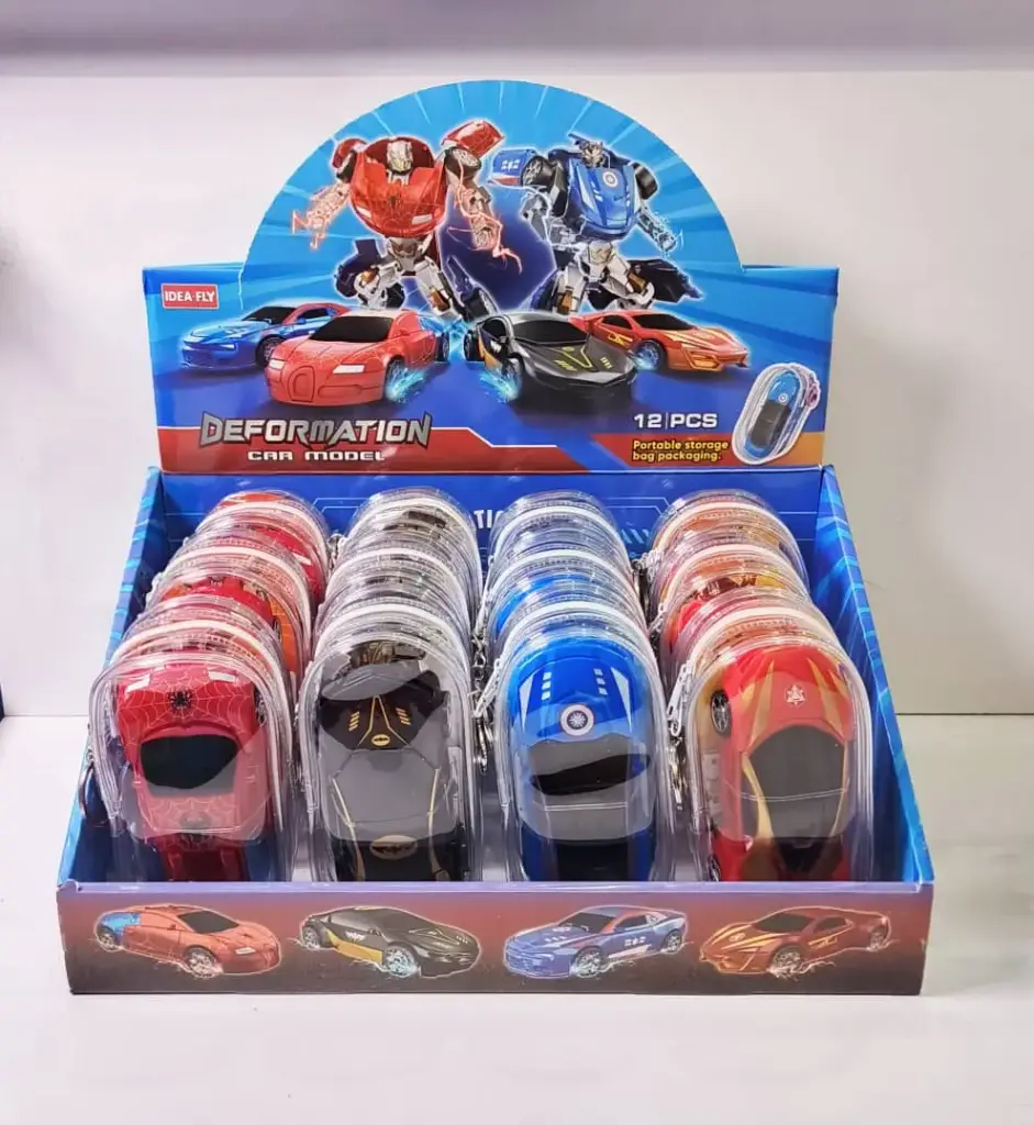 سيارة سباق جزدان شفاف