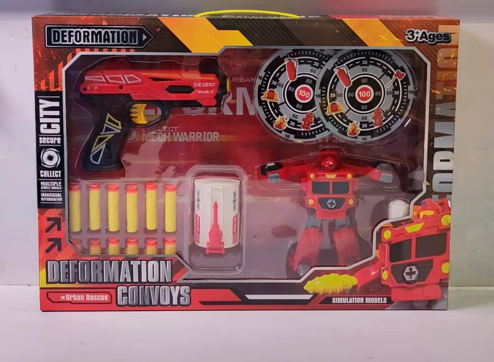 فرد طلقات اسفنج مع رجل الي