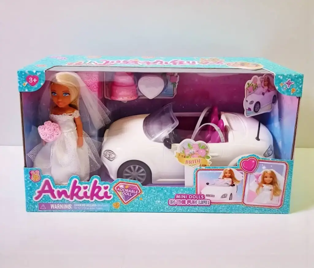 [606150] باربي عروس مع سيارة علبة