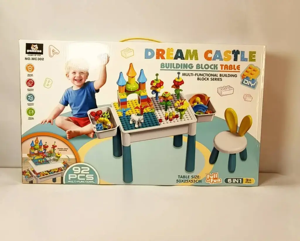 [MC302] طاولة مكعبات تطبيق مع كرسي