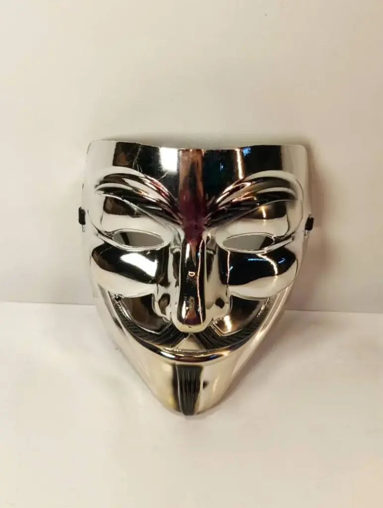 [2322] قناع فضي دهبي