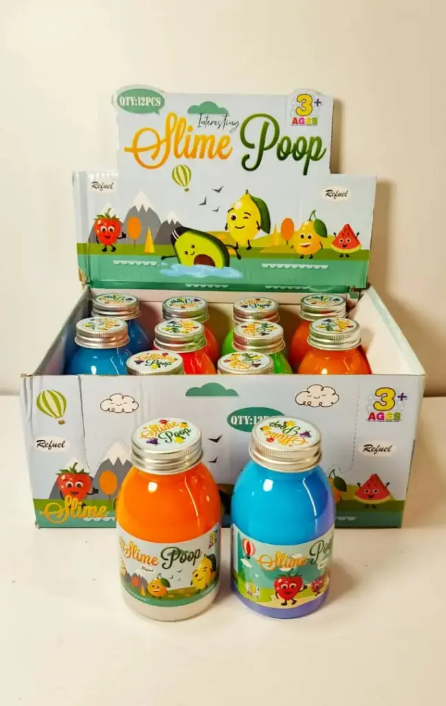 [2351] سلاين قنينه حجم صغير رسم فواكه غطاء معدن