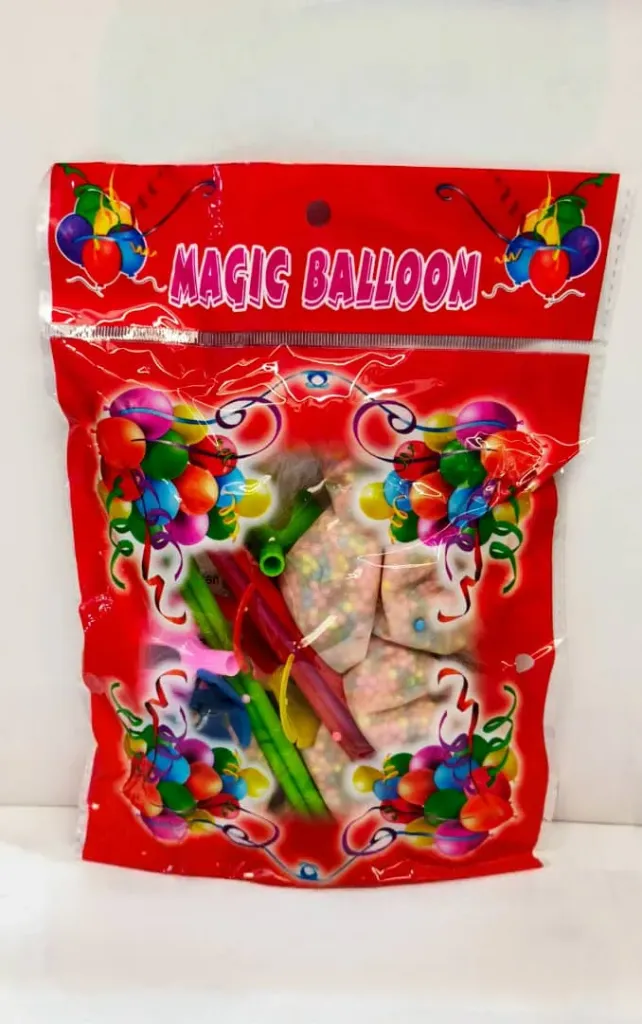 بالون مع حبيبات كيس