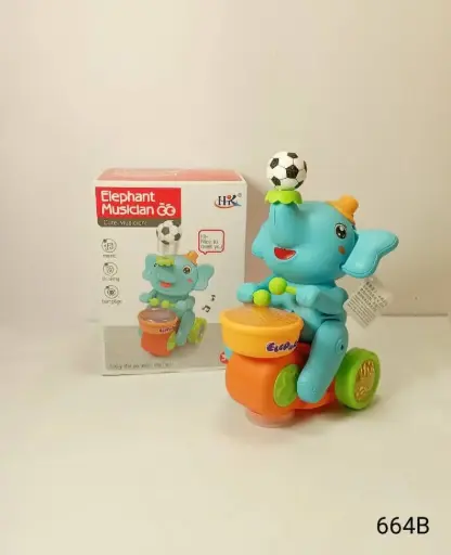 [664B] فيل طابة طبل