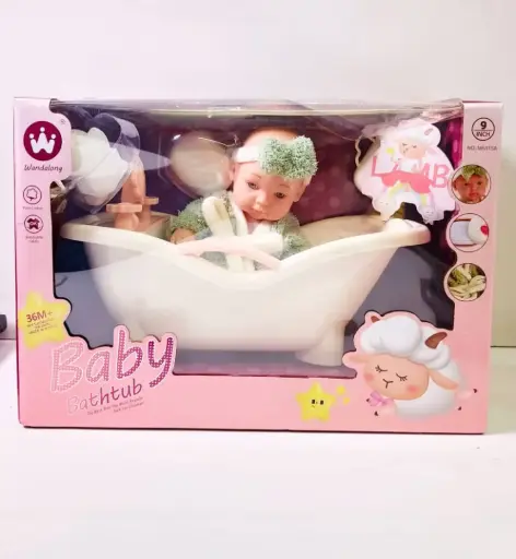 [W6915A] بيبي مع حوض استحمام